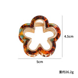 Acrylic Hollow Flowers Mini Hair Claw Clip Hair Accessories