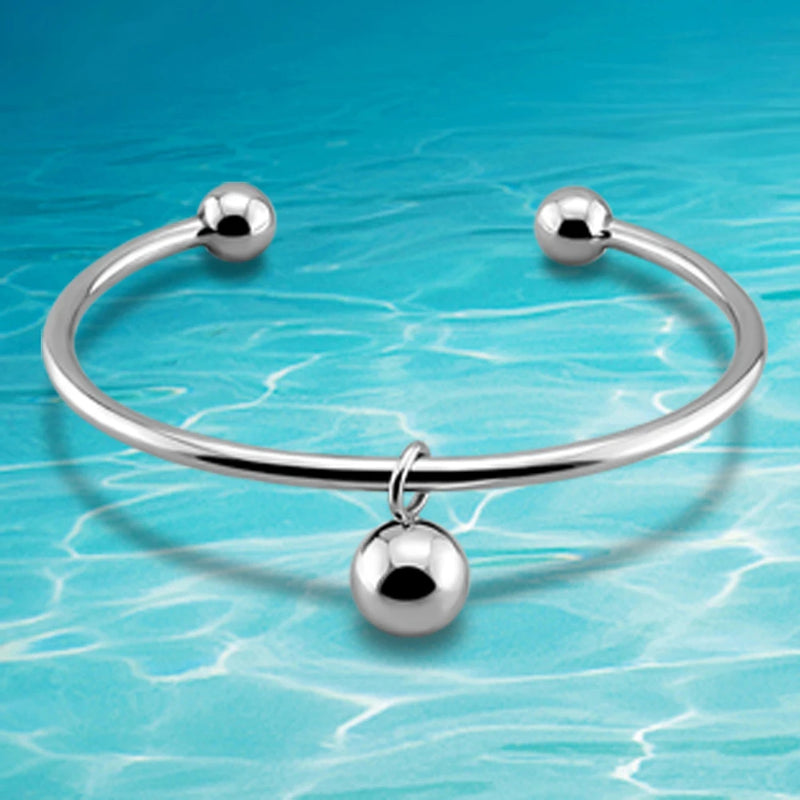 Adjustable Bracelet 925 Sterling Silver Bangle Jewelry Gift