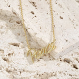 Alphabet Necklace Sterling Silver S925 Couple Jewelry Gift