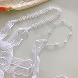 Hand Beaded Daisy Geometric Hair Accessories