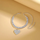 Fresh Love Pendant Geometric Street Photography Anklet