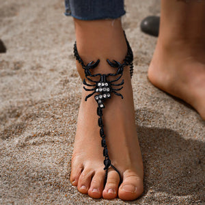 Stylish Scorpion Shaped Geometric Anklet