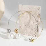 Asymmetric Geometric Beads Necklace