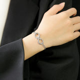 Zircon Stainless Steel Bracelet Gift For Woman