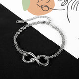 Zircon Stainless Steel Bracelet Gift For Woman