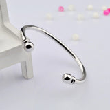 925 Sterling Silver Couples Bracelets Bangles Fine Jewelry Gift