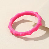 Colorful Resin Charm Bangle for Women Geometry Bracelet