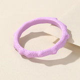 Colorful Resin Charm Bangle for Women Geometry Bracelet