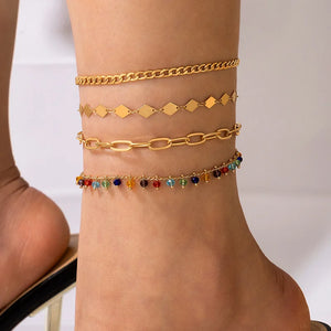 Geometric Street Photo Ladies Anklet