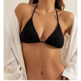 Cross Chest Body Chain Necklace Girl Wedding Sexy Bohemian Body Jewelry