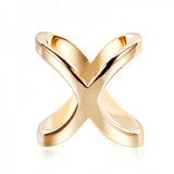 X Shape Metal Brooches Cross Scarf Clip for Women