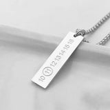 Hip Hop Number Arrangement Pendant Couple Necklace Jewelry