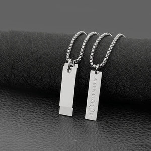 Hip Hop Number Arrangement Pendant Couple Necklace Jewelry