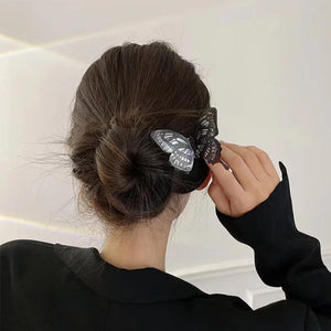 Dark Butterfly Hairpin Women Holiday Gift Retro Goth Hair Accessories