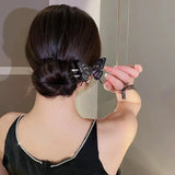 Dark Butterfly Hairpin Women Holiday Gift Retro Goth Hair Accessories