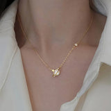 Evil Eye Cross Clavicle Necklace Statement Jewelry