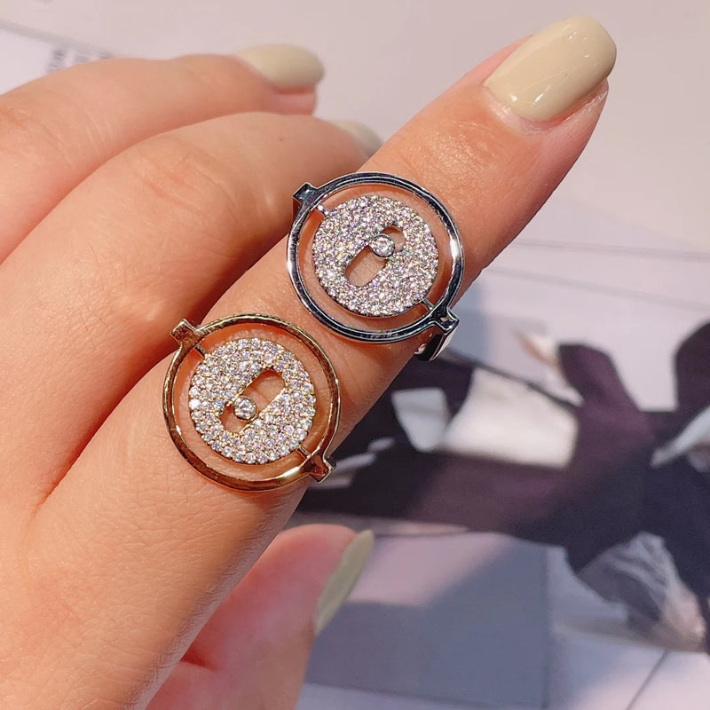 Adjustable Cubic Zircon Wedding Ring for Women R-293