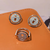 Adjustable Cubic Zircon Wedding Ring for Women R-293