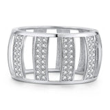 Exaggerated Bangle Metal Crystal Wide Bracelet Ins Wind Net Red Jewelry