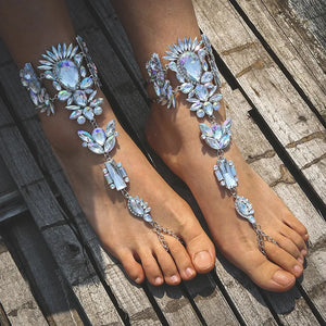 Exaggerated Geometric Street Shot Lady Anklet