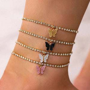 Geometric Street Shot Lady Temperament Anklet