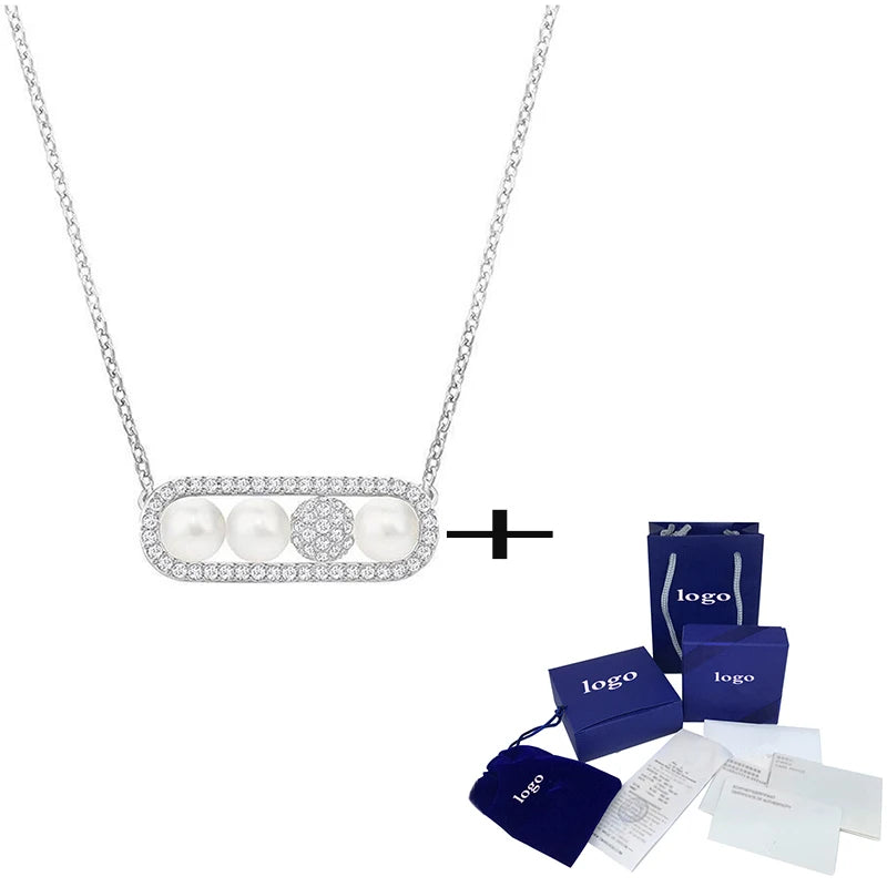 Transfer Pearl Necklace Elegant Lady Jewelry for Girlfriend Gift