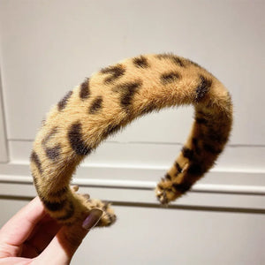 Leopard Print Street Photography Hair Accessories