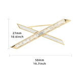 X Brooch Zircon Corsage Suit Pin Accessory for Women