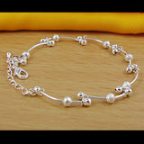 925 Sterling Silver Bead Bracelet for Women - Bohemia Fine Jewelry