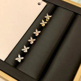 Square Flower Earrings Jewelry Women's
