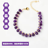Natural Amethyst Stone Bracelet for Women Temperament Adjustable Bracelets