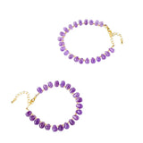 Natural Amethyst Stone Bracelet for Women Temperament Adjustable Bracelets