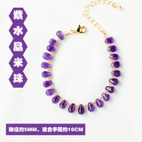 Natural Amethyst Stone Bracelet for Women Temperament Adjustable Bracelets