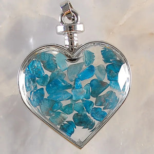 Crystal Mineral Ornament Wishing Bottle Pendant Necklace