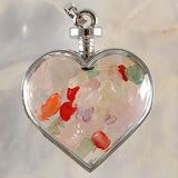 Crystal Mineral Ornament Wishing Bottle Pendant Necklace