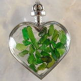 Crystal Mineral Ornament Wishing Bottle Pendant Necklace