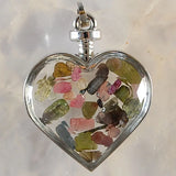 Crystal Mineral Ornament Wishing Bottle Pendant Necklace
