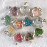Crystal Mineral Ornament Wishing Bottle Pendant Necklace