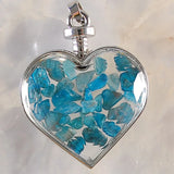 Crystal Mineral Ornament Wishing Bottle Pendant Necklace