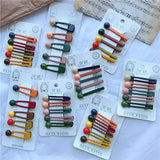 Multicolor Beads Geometric Hair Accessories