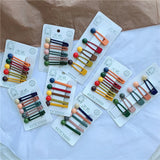 Multicolor Beads Geometric Hair Accessories