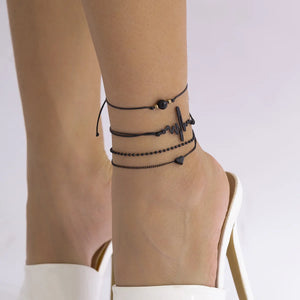 Beaded Sweet Wind Love Anklet