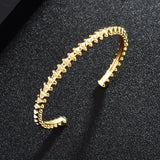 Rivet Punk Thin Bangle Charm Bracelet for Women