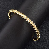 Rivet Punk Thin Bangle Charm Bracelet for Women