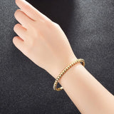 Rivet Punk Thin Bangle Charm Bracelet for Women