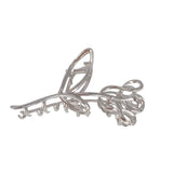 Rose Hollow Hair Clips Metal Shark Grab Clip Hair Accessories
