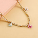 Daisy Pendant INS Wind Necklace Lady Temperament Shoe Chain
