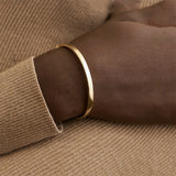 Stainless Steel C-shape Bracelet Men Couples Matching Charm Cuff Bangle