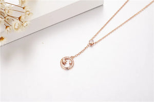 Sterling Silver Star Pendant Zircon CZ Necklace Bridal Jewelry
