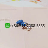 Colorful Enamel Bear Pendant - S925 Sterling Silver